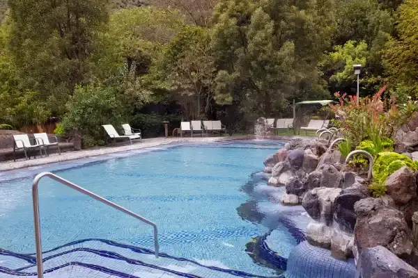 Hot springs in the Andes