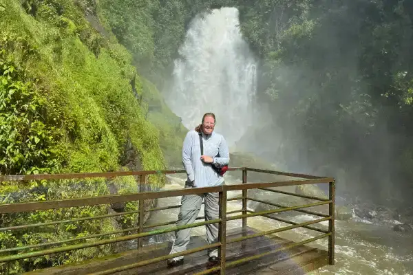 Cascada de Peguche en Otavalo, Ecuador