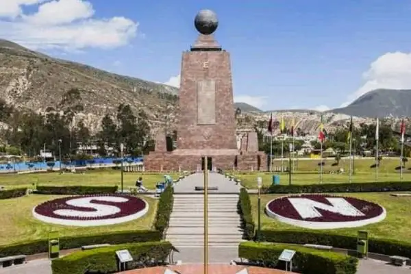 Mitad del Mundo monument near Quito Ecuador a popular day trip to combine with the Teleférico