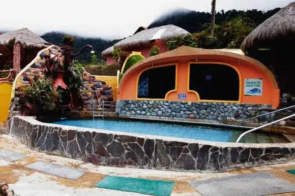 Oyacachi hot springs natural pools inside Cayambe-Coca National Park