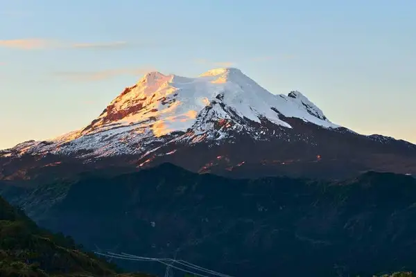 Antisana volcano surrounded by condors near Quito
