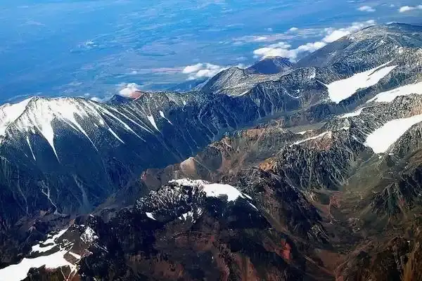 volcanoes in Ecuador panoramic view of the Andes highlands