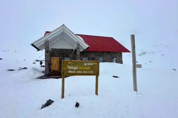 Whymper Refuge on Chimborazo at 5,000 meters altitude