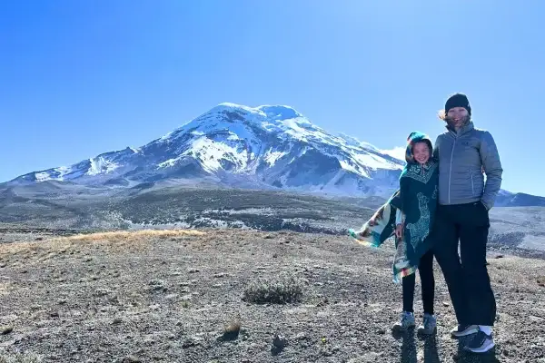 Chimborazo Ecuador snow-capped peak rising above the clouds