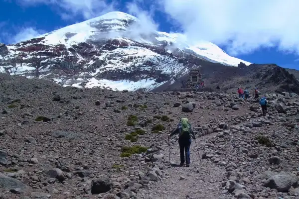 Weather conditions at Chimborazo volcano summit