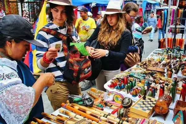 Otavalo ecuador market: Cuicocha Lake near Otavalo