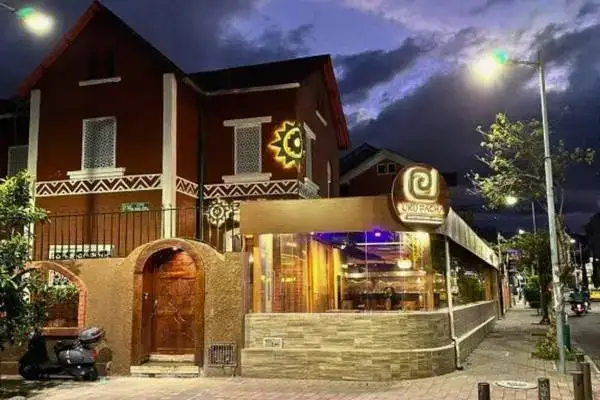 Where to stay in Quito: aerial view of Centro Histórico colonial rooftops