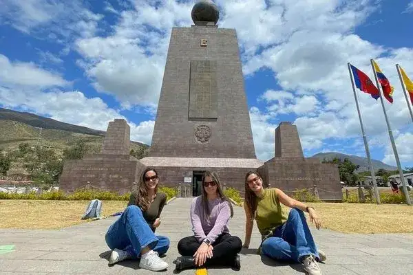 Mitad del Mundo monument at the equator near Quito, Ecuador