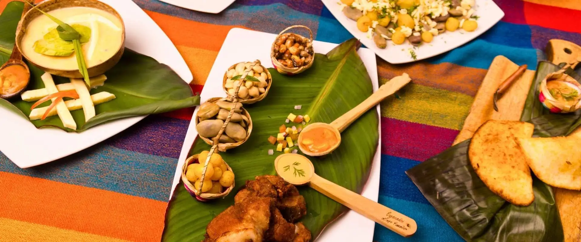 Ecuadorian food guide cover — regional dishes from Sierra, Coast, Amazon and Galápagos